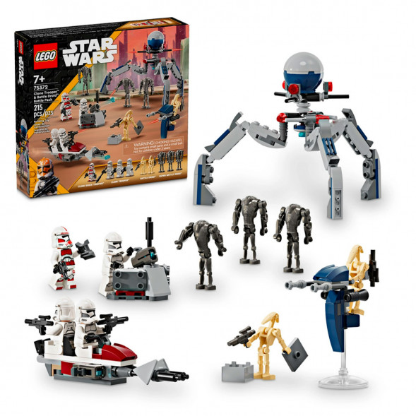 Конструктор LEGO Star Wars 75372 Боевой набор солдат-клонов и боевых дроидов в Новосибирске