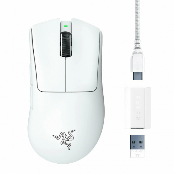 Мышь беспроводная/проводная Razer Deathadder V3 Pro [RZ01-04630200-R3G1] белый в Новосибирске
