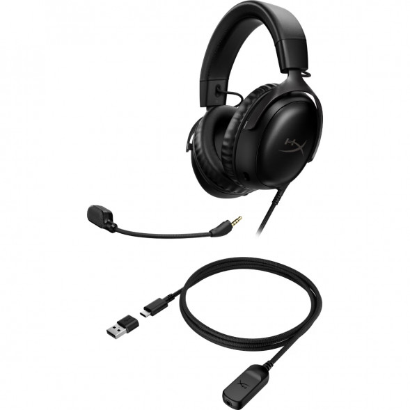 Компьютерная гарнитура HyperX Cloud III проводная, чёрный в Новосибирске