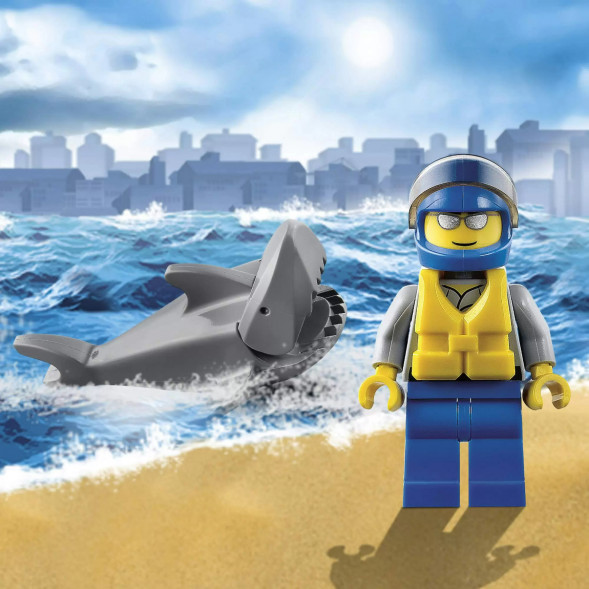 Конструктор LEGO City 60011 Спасение сёрфингиста в Новосибирске