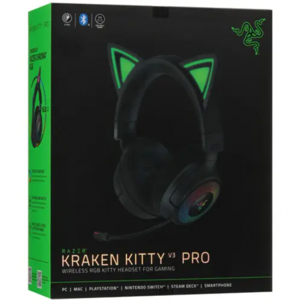 Наушники Razer Kraken Kitty V3 Pro черный 2025 в Новосибирске