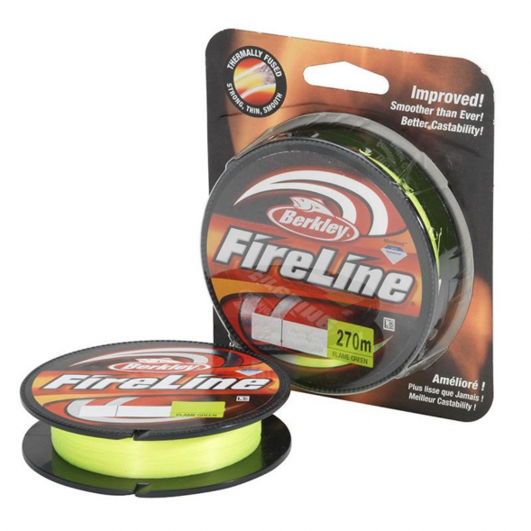 Леска Berkley FireLine 0,1mm 5,9kg 270m, Flame Green (зелёный неон) в Новосибирске
