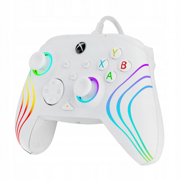 Геймпад проводной PDP для Xbox Afterglow Wave, White в Новосибирске
