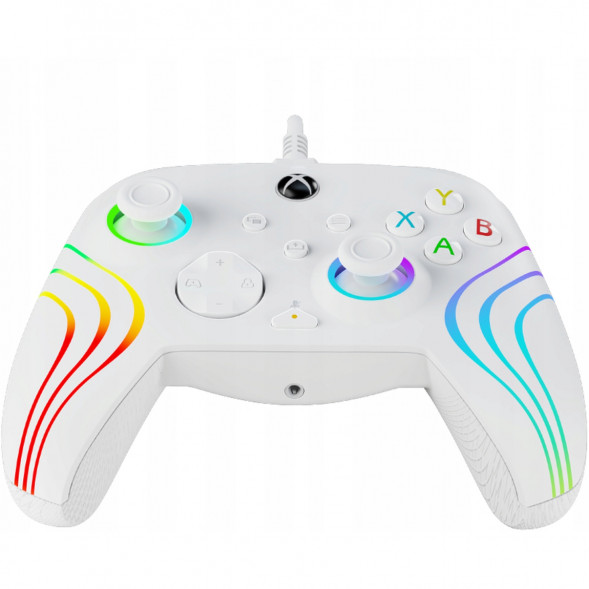 Геймпад проводной PDP для Xbox Afterglow Wave, White в Новосибирске