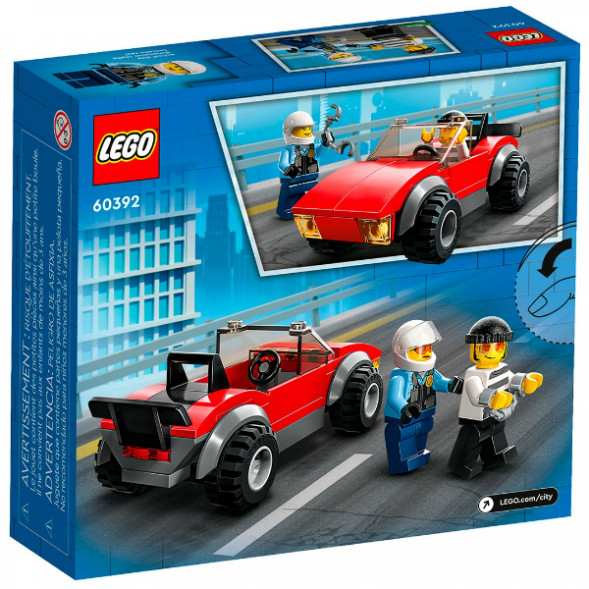 Конструктор LEGO City 60392 Полицейская погоня на байке в Новосибирске