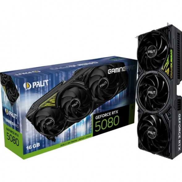 Видеокарта NVIDIA GeForce RTX 5080 Palit GamingPro V1 16GB (NE75080019T2-GB2031Y) в Новосибирске