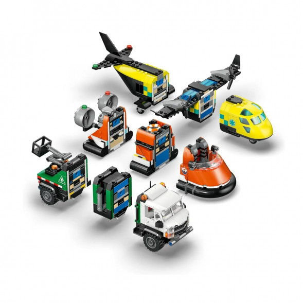 Конструктор LEGO City 60505 Самолет, сервисный грузовик и судно на воздушной подушке в Новосибирске