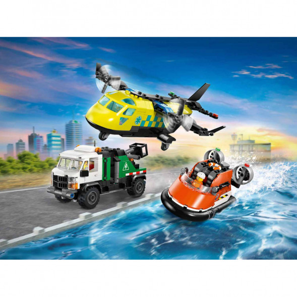 Конструктор LEGO City 60505 Самолет, сервисный грузовик и судно на воздушной подушке в Новосибирске