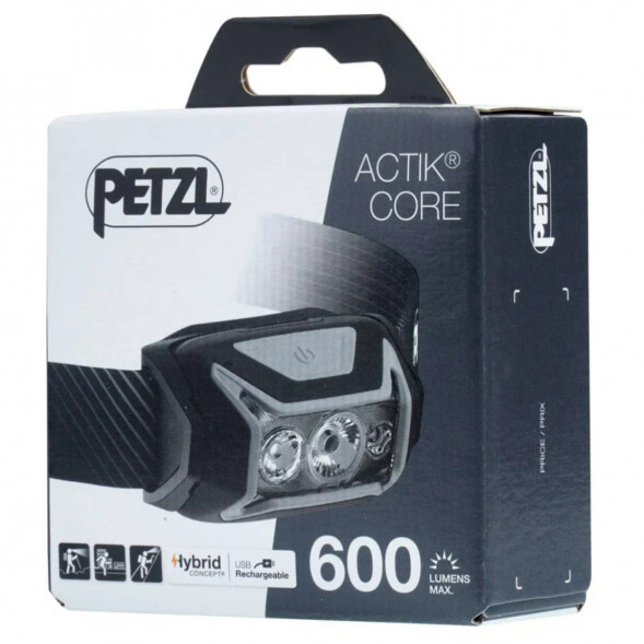 Налобный фонарь Petzl Actik Core E065AA00, 600 лм, серый в Новосибирске
