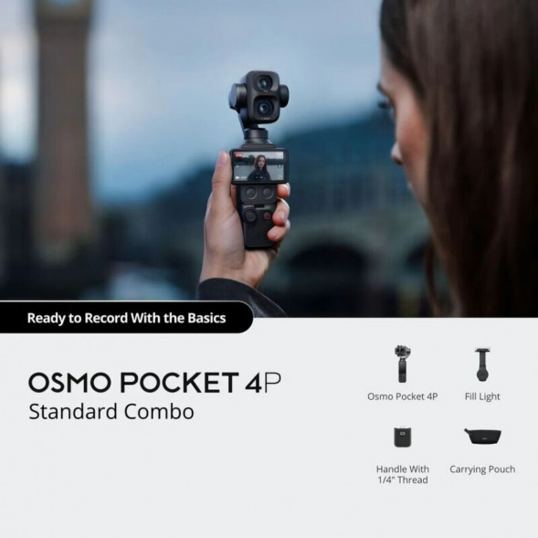 Экшн-камера DJI Osmo Pocket 4P Standart Combo, чёрный в Новосибирске