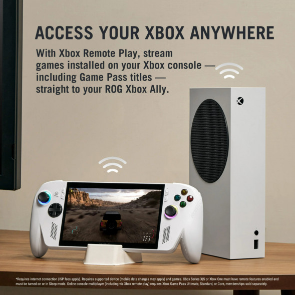 Портативная игровая консоль Asus Rog Ally Xbox 16GB/512GB Z2A, White в Новосибирске
