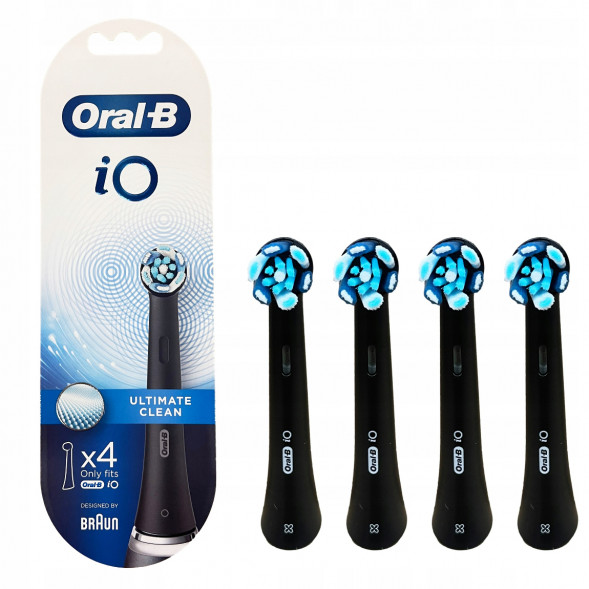 Насадка для электрической зубной щетки Oral-B iO Ultimate Clean Black, 4 шт. в Новосибирске