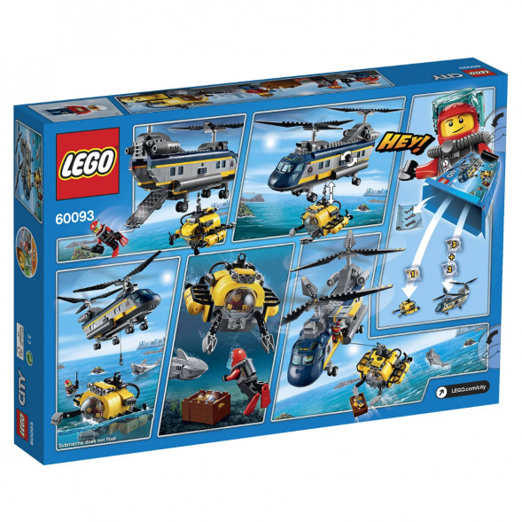 Конструктор LEGO City Deep Sea Explorers 60093 Вертолет исследователей моря в Новосибирске
