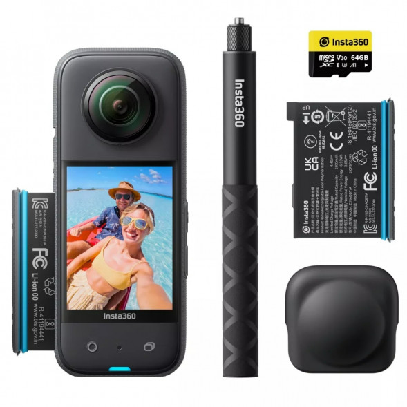 Экшн-камера Insta360 X3 Adventure Kit Bundle (CINSAAQU) в Новосибирске