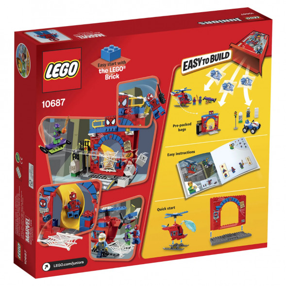 Конструктор LEGO Juniors 10687 Убежище Человека-паука в Новосибирске