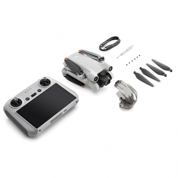 Квадрокоптер DJI Mini 3 Pro (DJI RC), серый в Новосибирске