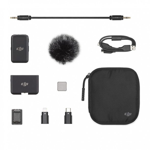 Комплект беспроводных микрофонов DJI MIC (1TX + 1RX), черный в Новосибирске