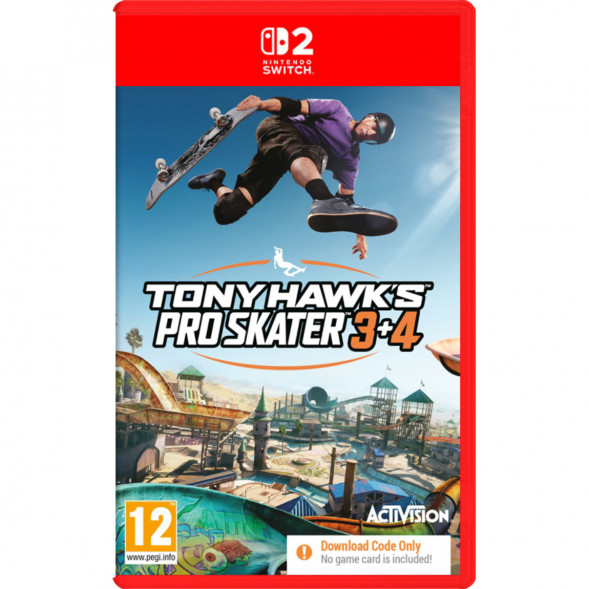 Игра Tony Hawk&amp;#039;s Pro Skater 3+4 (код загрузки) [Nintendo Switch 2, английская версия] в Новосибирске