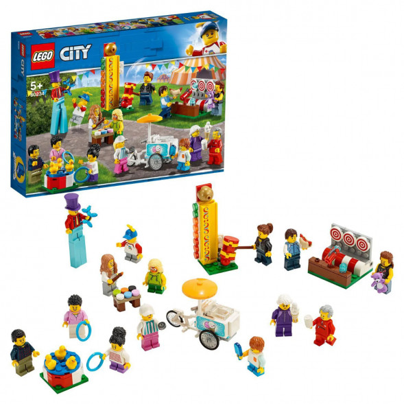 Конструктор LEGO City Town 60234 Комплект минифигурок Весёлая ярмарка в Новосибирске