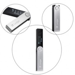 Аппаратный криптокошелек Ledger Nano X with $20 in Bitcoin , черный
