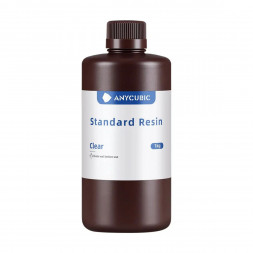 Фотополимерная смола Anycubic Standard Resin для 3D принтера Прозрачная (Clear), 1 кг