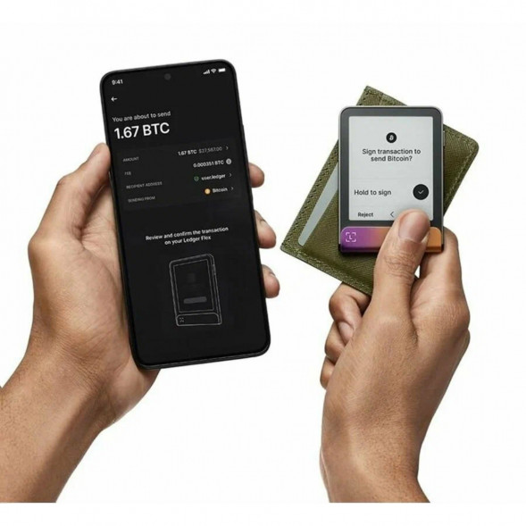 Аппаратный криптокошелек Ledger Flex, Ferro Fuchsia в Новосибирске