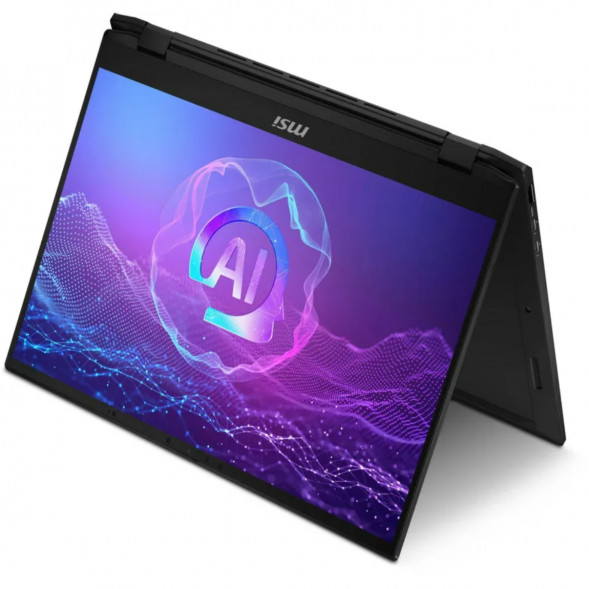 Ноутбук трансформер MSI Summit 16 AI Evo A2HMTG-057RU (16&amp;quot;, IPS, Intel Core Ultra 7 255H 2ГГц, 16 ядер, 16ГБ LPDDR5, 1ТБ SSD, Intel Arc 140T, Windows 11 Home), черный в Новосибирске
