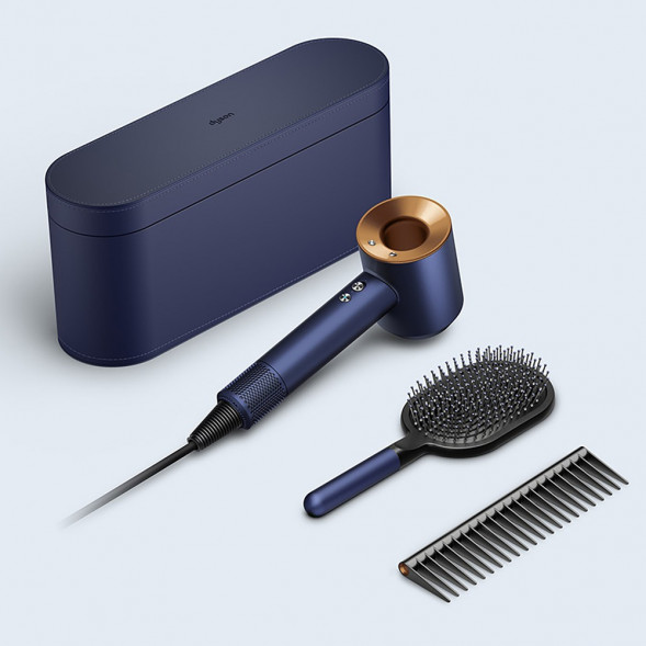 Фен Dyson Supersonic HD07 с набором расчесок, синий/медный в Новосибирске