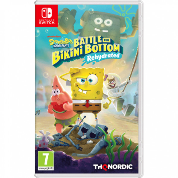 Игра SpongeBob SquarePants: Battle for Bikini Bottom - Rehydrated [Nintendo Switch, русские субтитры] в Новосибирске