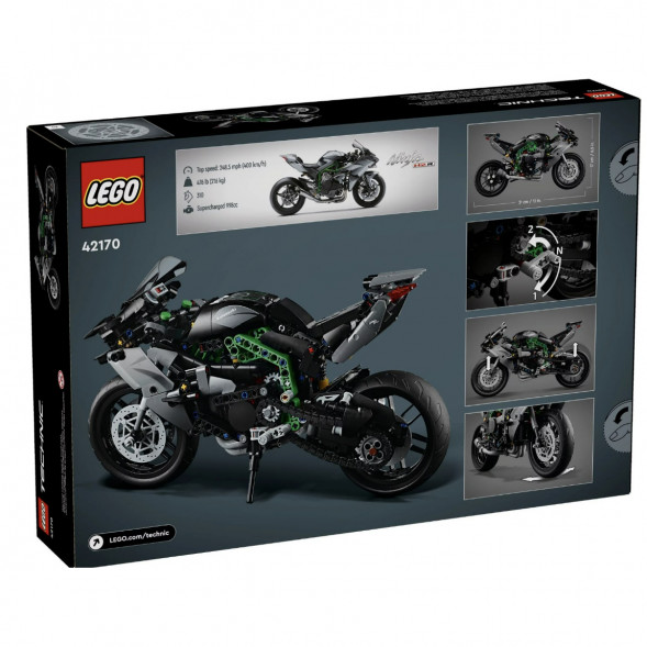 Конструктор LEGO Technic 42170 Мотоцикл Kawasaki Ninja H2R в Новосибирске