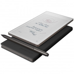 Графический планшет reMarkable Paper Pro Move + Стилус MarkerPlus + Чехол BookFolio Premium Leather, Black