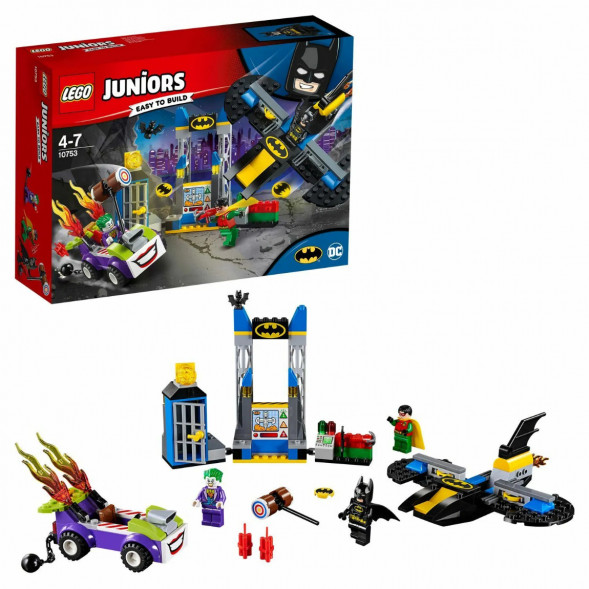 Конструктор LEGO Juniors 10753 Нападение Джокера на Бэтпещеру в Новосибирске
