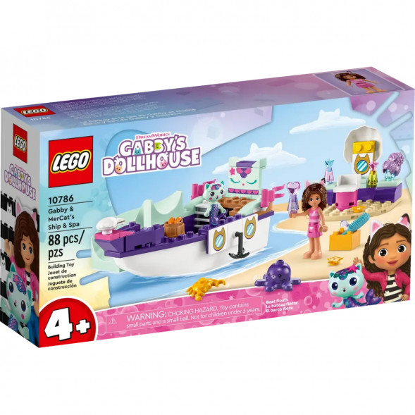 Конструктор LEGO Gabby&amp;#039;s Dollhouse 10786 Корабль и спа Габби и МерКэта в Новосибирске