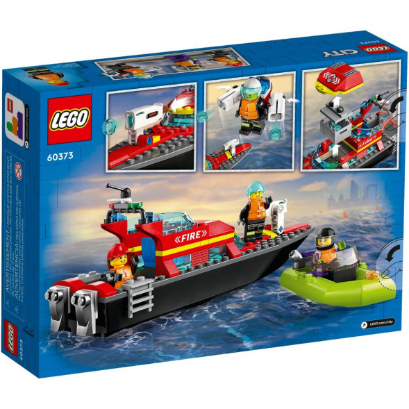 Конструктор LEGO City 60373 &amp;quot;Пожарно-спасательная лодка&amp;quot;, 144 деталей в Новосибирске