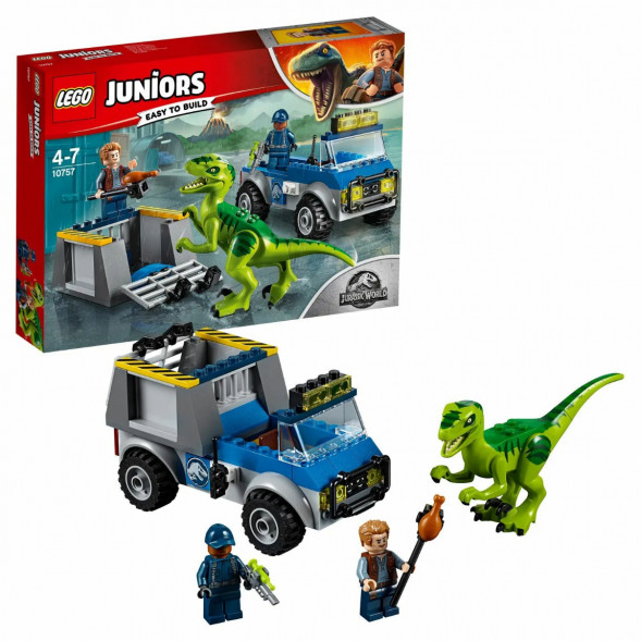 Конструктор LEGO Juniors 10757 Грузовик спасателей для перевозки раптора в Новосибирске